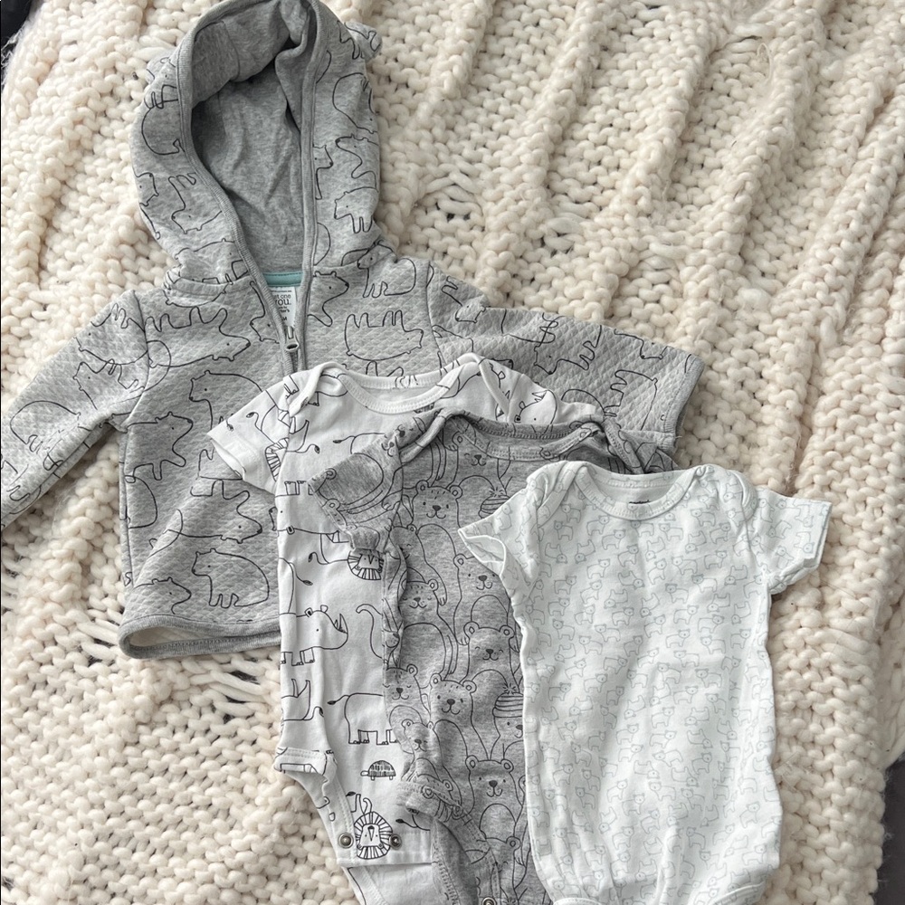 Animal separates-baby onesies hoodies pants